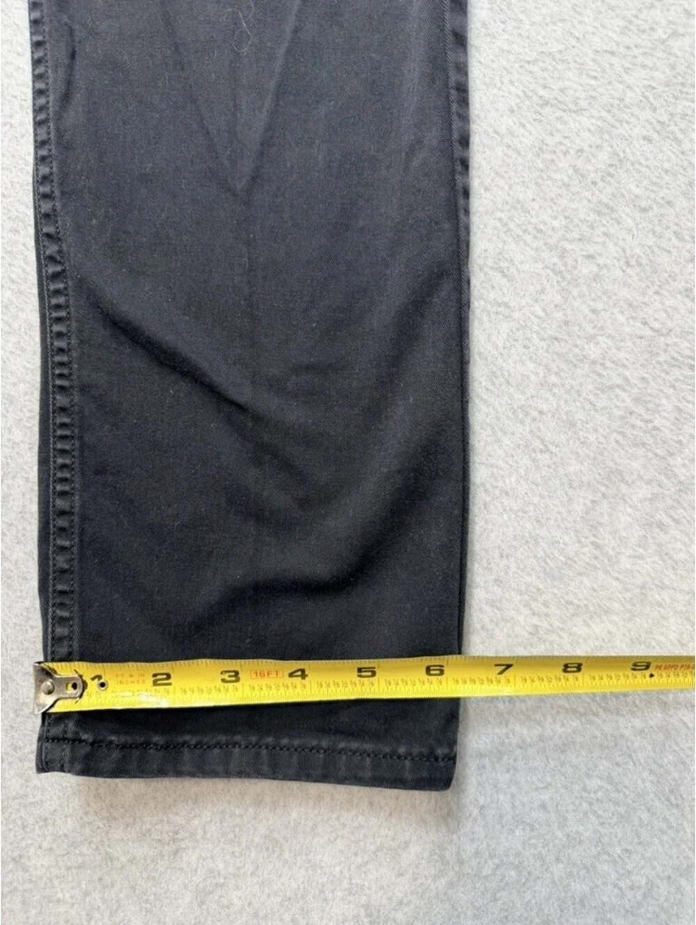 Levi's Mens Chino Pants 32x34 Black Flat Front Casual Work CW-4918